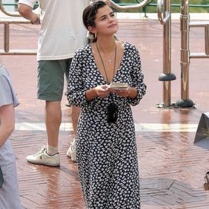 Ganni waterlilly maxi dress size XS